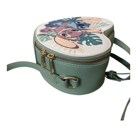 DISNEY Brand Stitch Heart-Shaped Crossbody by BIOWORLD New With Tags - Picture 7 of 13
